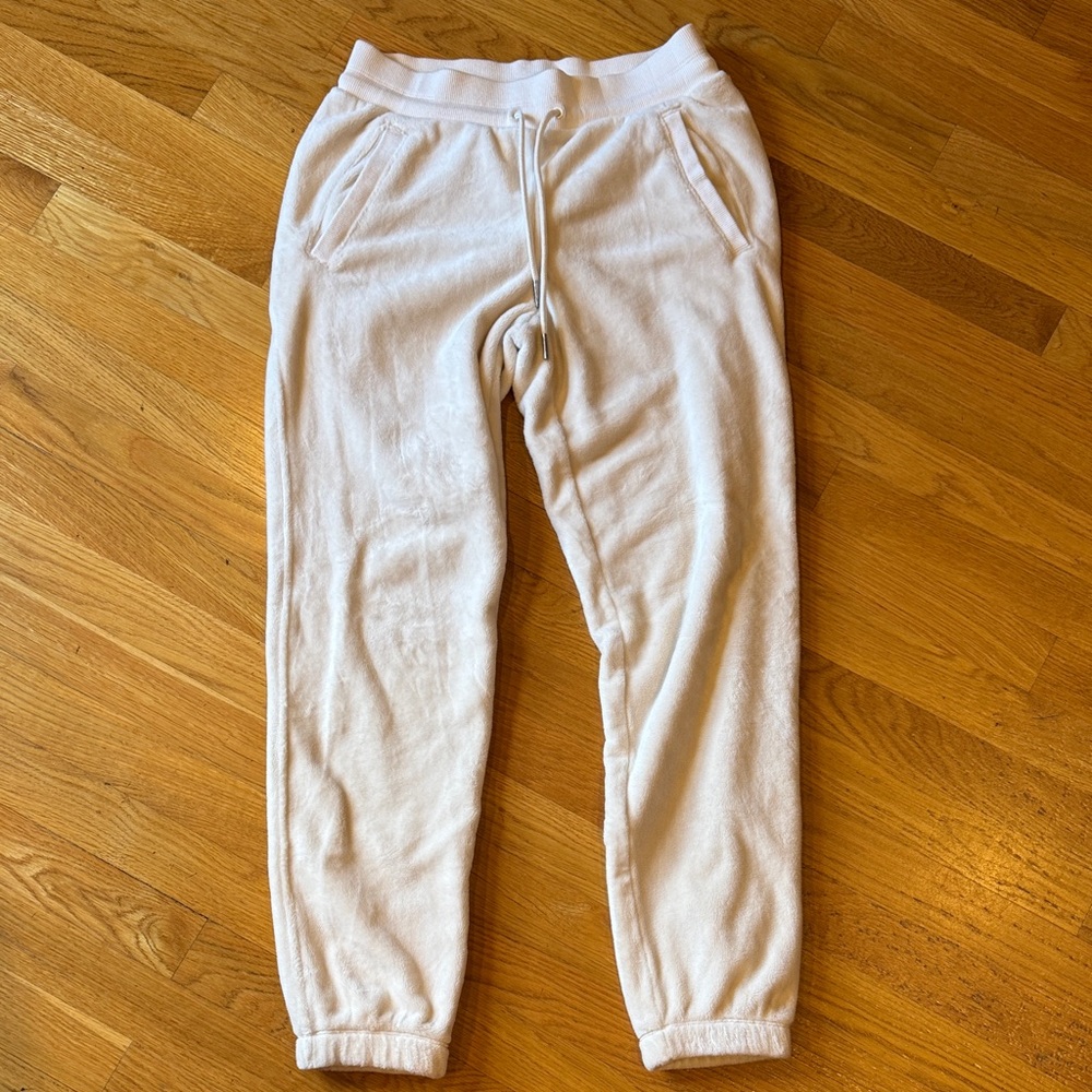 Athleta Soft off white cozy joggers